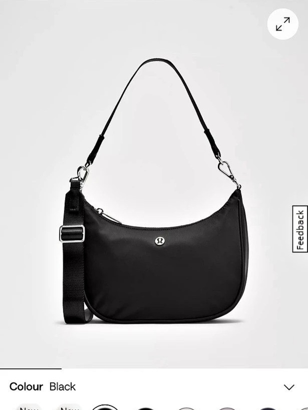 lululemon City Essentials Small Shoulder Bag 3L Black